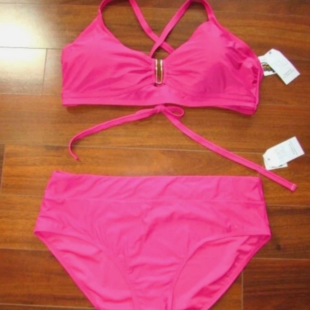 Time and Tru Pink Bikini Set